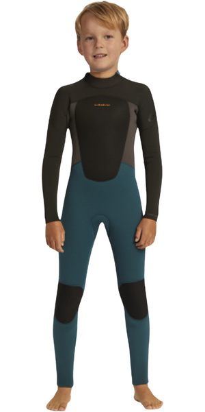 2026 Quiksilver Infantes Prologue 3/2mm Back Zip Neopreno EQKW103015 - Midnight Turquoise